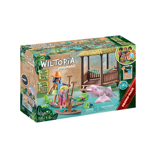 Playmobil wiltopia - passeio de remo com golfinhos do rio D