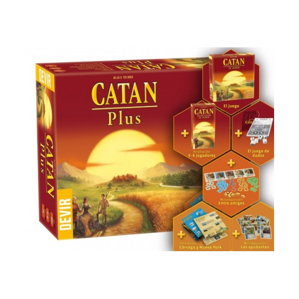 Juego de mesa devir catan plus pegi 10 Juego de mesa devir catan plus pegi 10 D