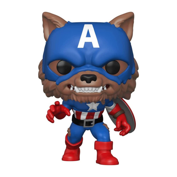 Funko pop marvel capitan américa capwolf edição limitada exclusiva 55506 D