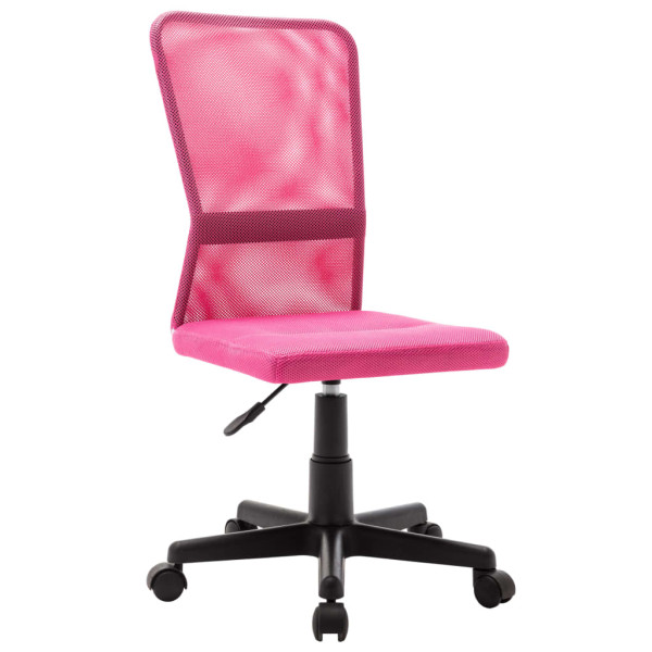 Silla de oficina de tela de malla rosa 44x52x100 cm D