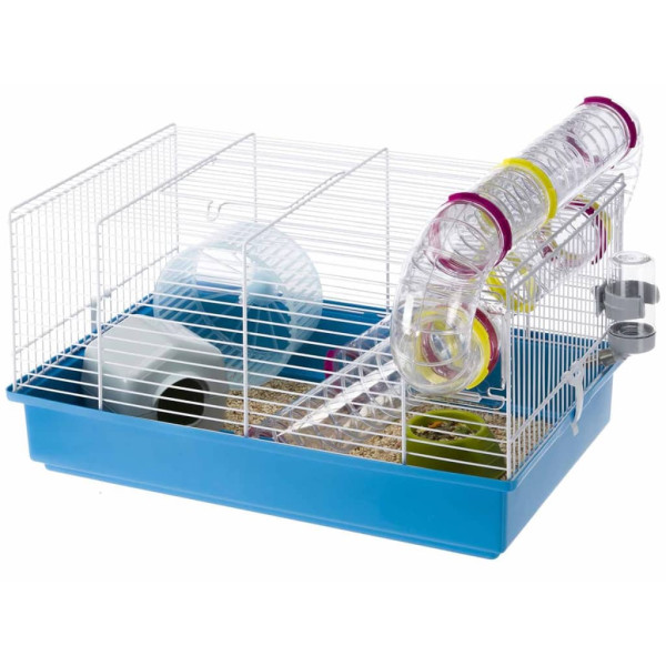 Ferplast Gaiola para hamster Paula azul 46x29,5x24,5 cm 57906411 D