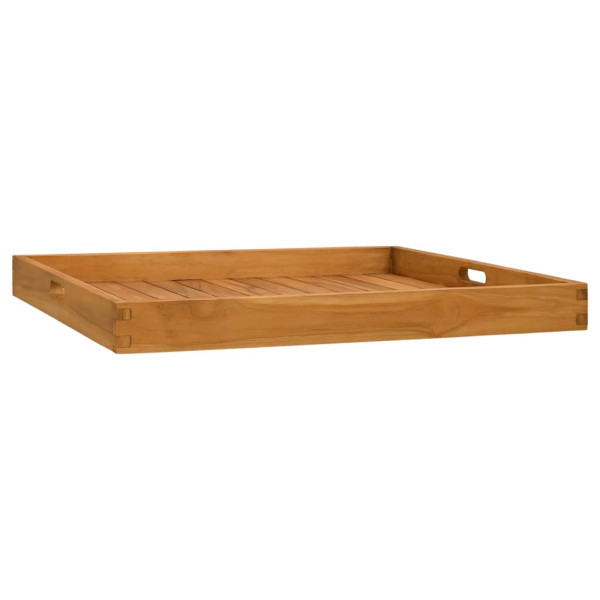 Bandeja de madera de teca maciza 70x70 cm D