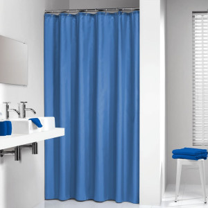 Sealskin Cortina de duche azul madeira 180x200 cm D