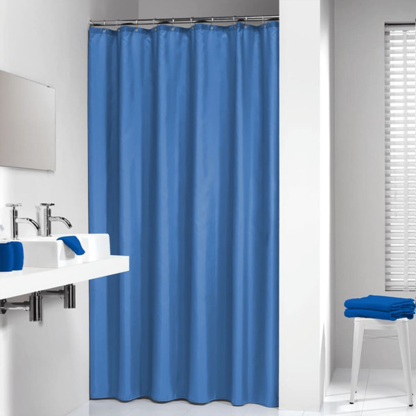 Sealskin Cortina de duche azul madeira 180x200 cm D