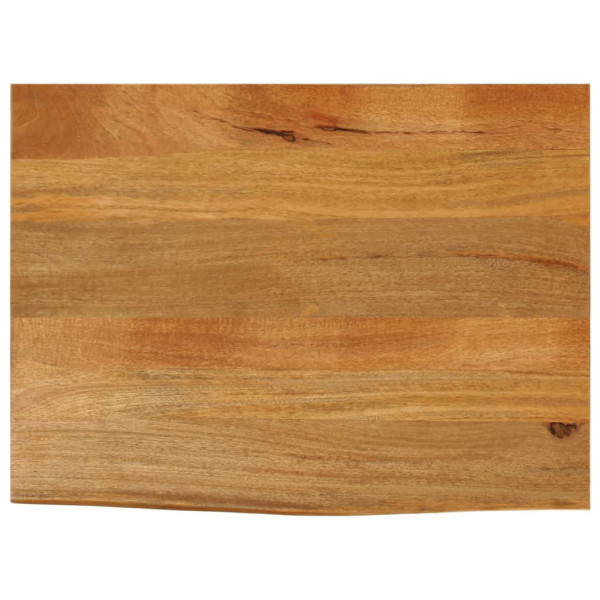 Tablero de mesa borde natural madera maciza mango 70x60x2.5 cm D