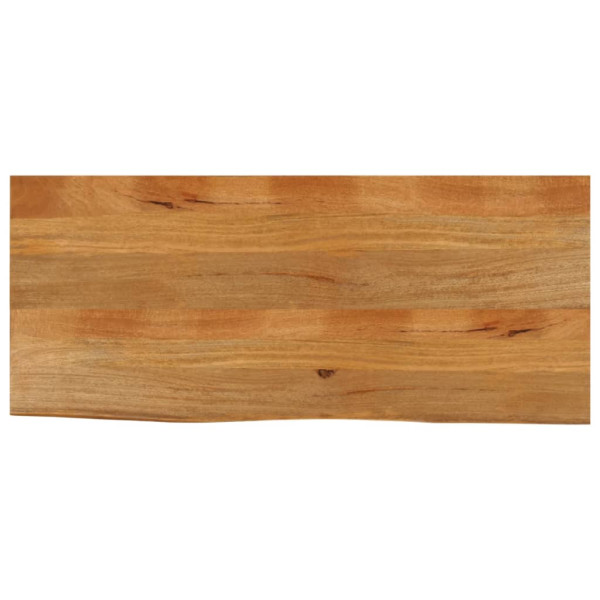 Tablero de mesa borde natural madera maciza mango 140x60x2.5 cm D