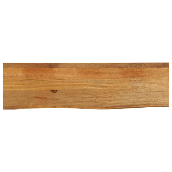 Tablero de mesa borde natural madera maciza mango 100x20x3.8 cm D