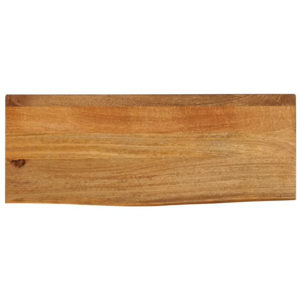 Tablero de mesa borde natural madera maciza mango 70x20x3.8 cm D