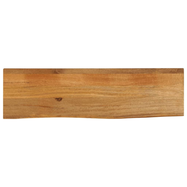 Tablero de mesa borde natural madera maciza mango 110x30x3.8 cm D