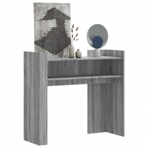 Mesa consola de madera de ingeniería gris Sonoma 100x35x90 cm D