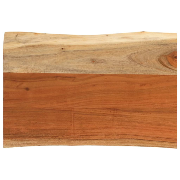 Tablero de mesa rectangular borde natural acacia 60x40x3.8 cm D