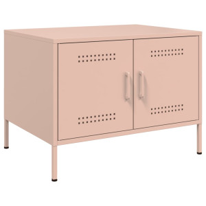 Mesa de centro acero laminado en frío rosa 68x50x50.5 cm D