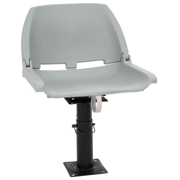 Asiento de barco con pedestal altura ajustable 360° giratorio Asiento de barco con pedestal altura ajustable 360° giratorio D