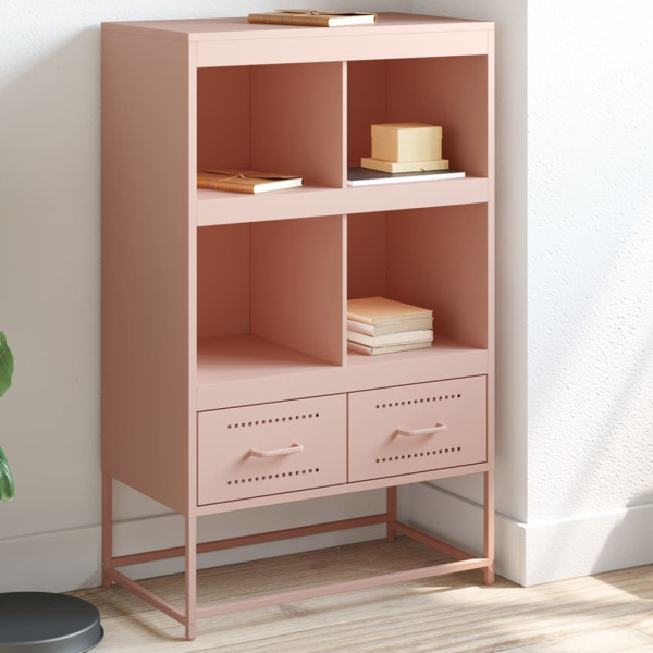 Aparador de acero laminado en frío rosa 68.5x39x111.5 cm D