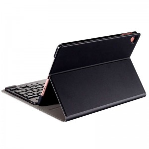 Fundação COOL para iPad (2019 / 2020 / 2021) 10.2 polegadas Polypiel Bluetooth teclado (preto) H