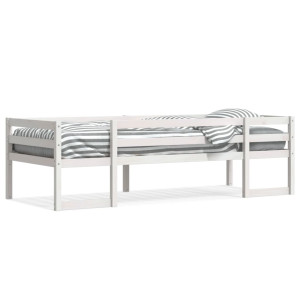 Estrutura de cama para crianças de madeira de pinheiro branco 90x190 cm D