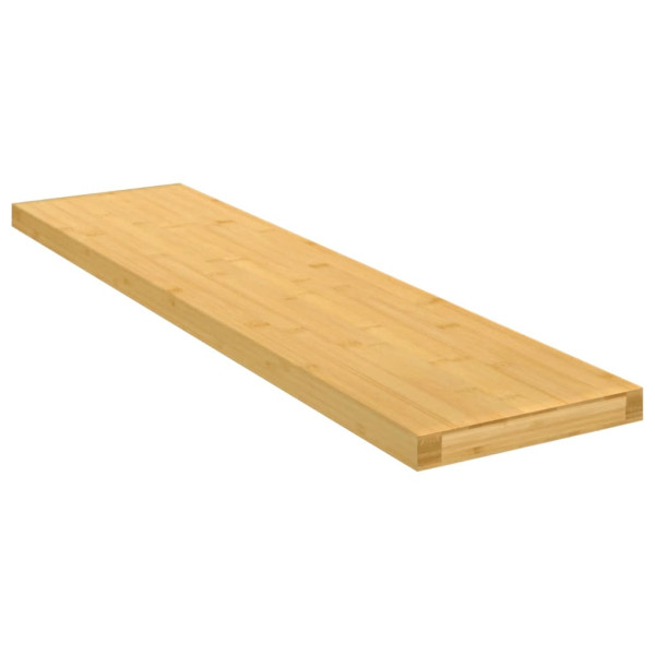 Estante de pared de bambú 80x20x2.5 cm D