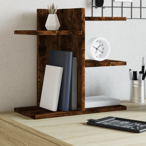 Organizador de escritorio madera roble ahumado 42x21.5x42 cm D