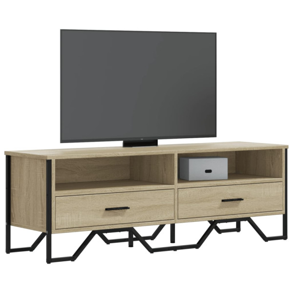 Mueble de TV madera de ingeniería roble Sonoma 122x34x41 cm D