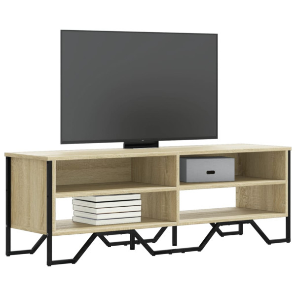 Mueble de TV madera de ingeniería roble Sonoma 122x34x41 cm D