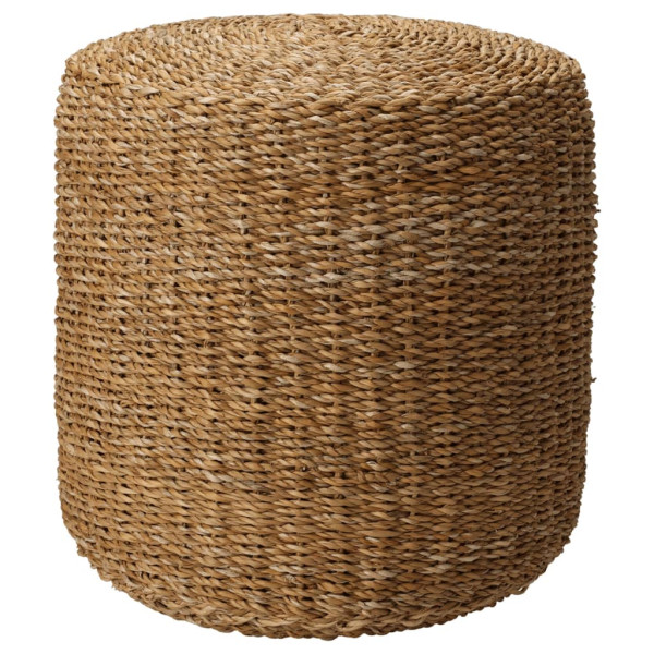 Home&Styling Puf redondo natural de hierba marina Ø40x38 cm D