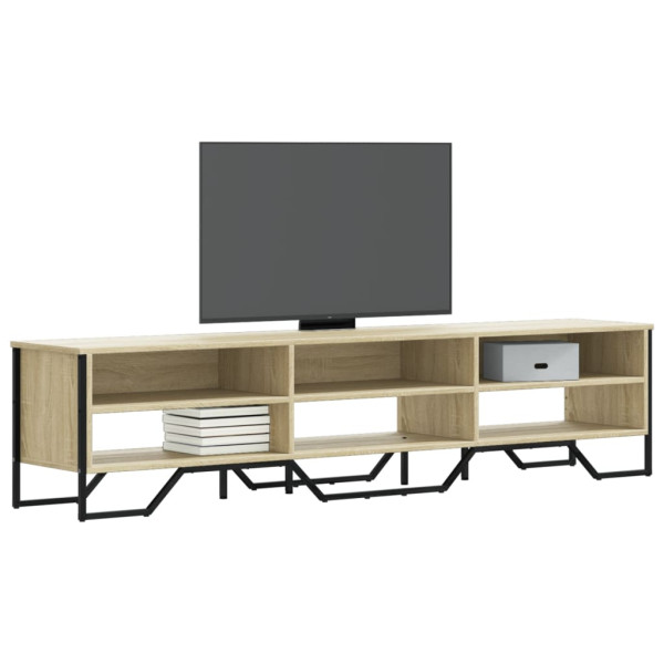 Mueble de TV madera de ingeniería roble Sonoma 180x34x41 cm D