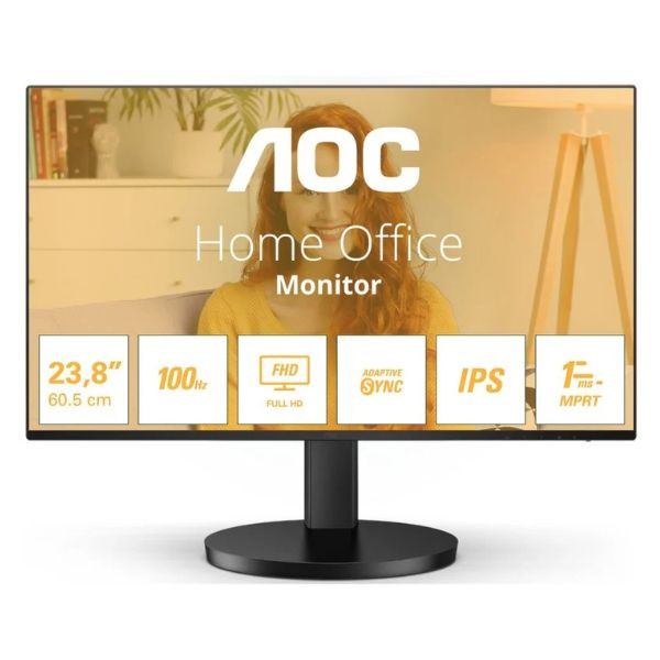 Monitor AOC 23.8" FHD 24B3HA2 negro D