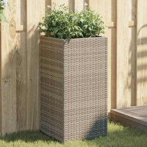 Jardins 2 unidades de rattan cinza sintético 40x40x80 cm D