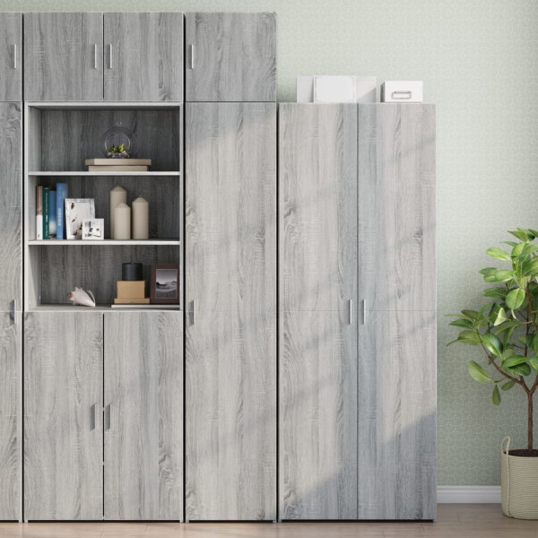 Armario estrecho madera ingeniería gris Sonoma 40x42.5x225 cm D