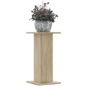 Soportes de plantas 2 uds madera roble Sonoma 30x30x60 cm D