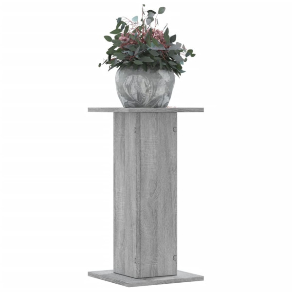 Suportes de plantas 2 uds madeira cinza Sonoma 30x30x60 cm D