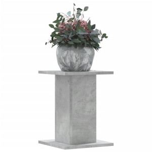 Suportes de plantas 2 pcs de madeira cinza de concreto 30x30x40 cm D