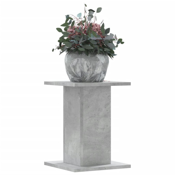 Suportes de plantas 2 pcs de madeira cinza de concreto 30x30x40 cm D