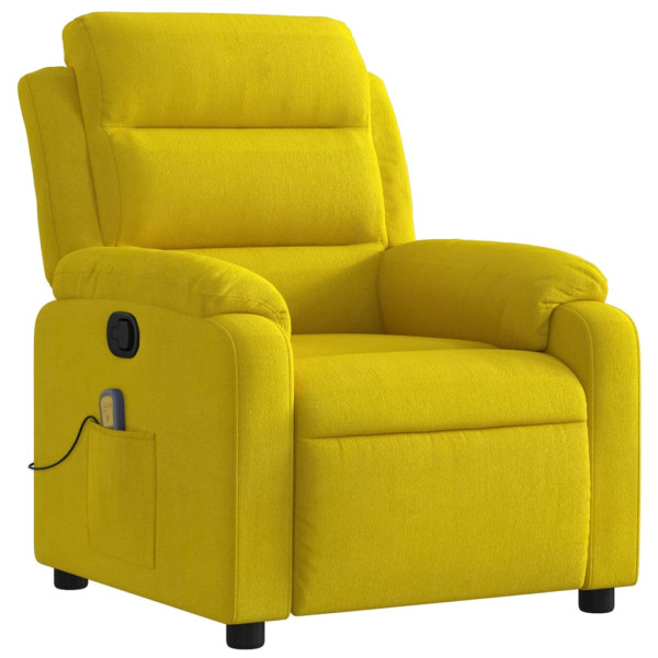 Sillón de masaje reclinable de terciopelo amarillo M 3