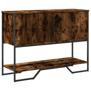 Mesa de console em madeira de carvalho fumada 100x35x74.5 cm D