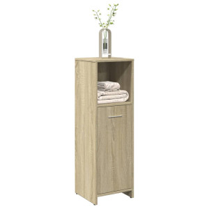 Armario de baño madera contrachapada color roble 30x30x95 cm D