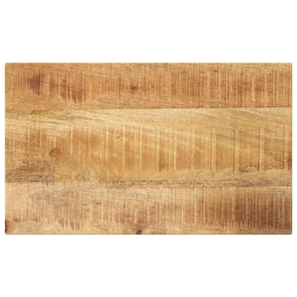 Tablero de mesa rectangular madera mango rugosa 60x20x3.8 cm D