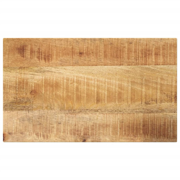 Tablero mesa rectangular madera maciza mango rugosa 40x30x2.5cm D