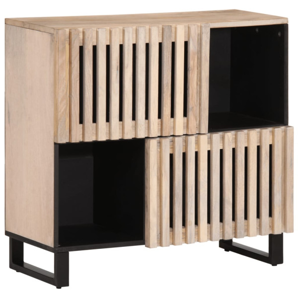 Aparador de madera maciza de mango 80x34x75 cm D