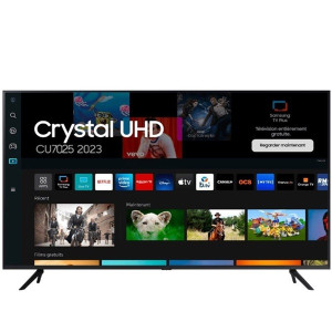 Smart TV SAMSUNG Crystal 50" LED 4K UHD TU50CU7025K negro D