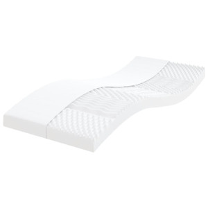 Colchón de espuma de 7 zonas dureza 20 ILD blanco 100x210 cm D