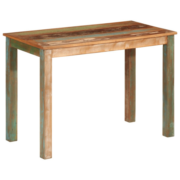 Mesa de jantar de madeira maciça reciclada 110x55x76 cm D