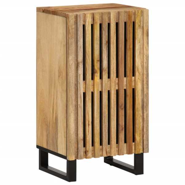 Aparador de madera maciza de mango rugosa 40x34x75 cm D