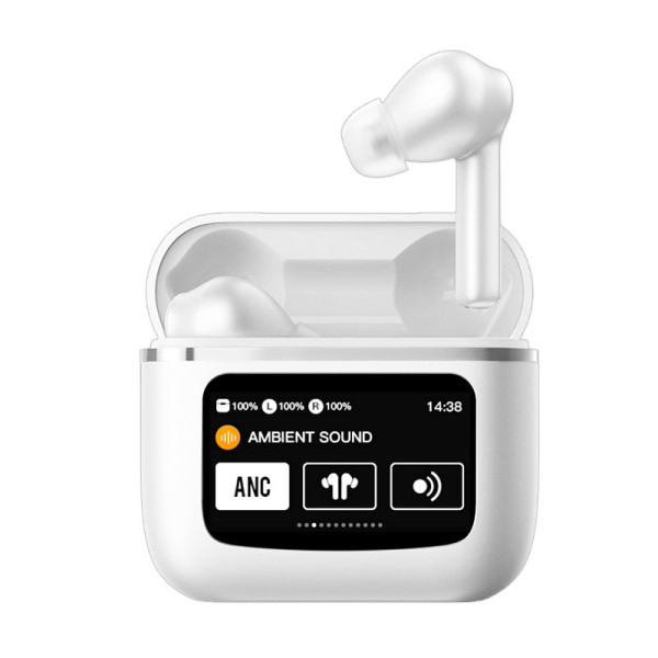 Auriculares Stereo Bluetooth Earbuds Lcd COOL Touch Blanco D