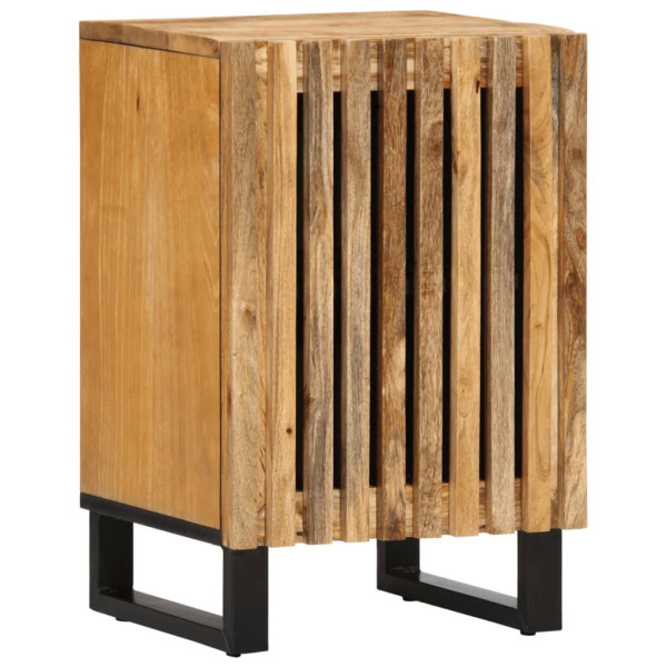 Armario de baño madera maciza de mango 38x34x58 cm D