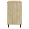Armario de lavabo de baño madera roble Sonoma 65x33x60 cm 4