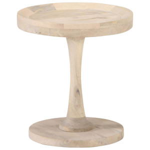 Mesa auxiliar de madera maciza de mango Ø40x45 cm D