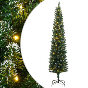 Árvore de Natal de Estreito Artificial 150 LEDs 150 cm D