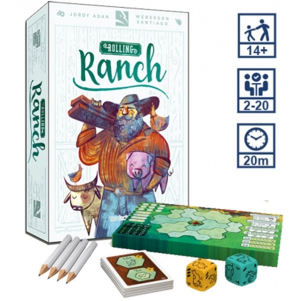 Juego de mesa rolling ranch en español pegi 12 D