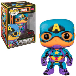 Funko pop marvel black light capitan america multicolor 48845 D